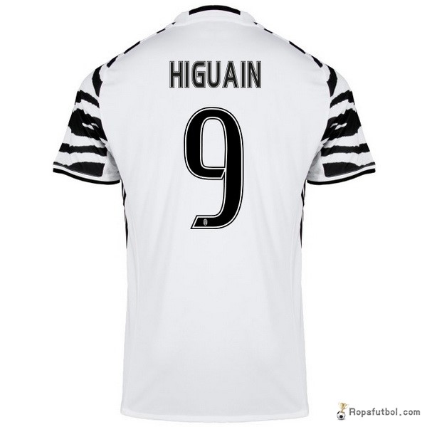 Camiseta Juventus Replica Tercera Ropa Higuain 2016/17 Blanco